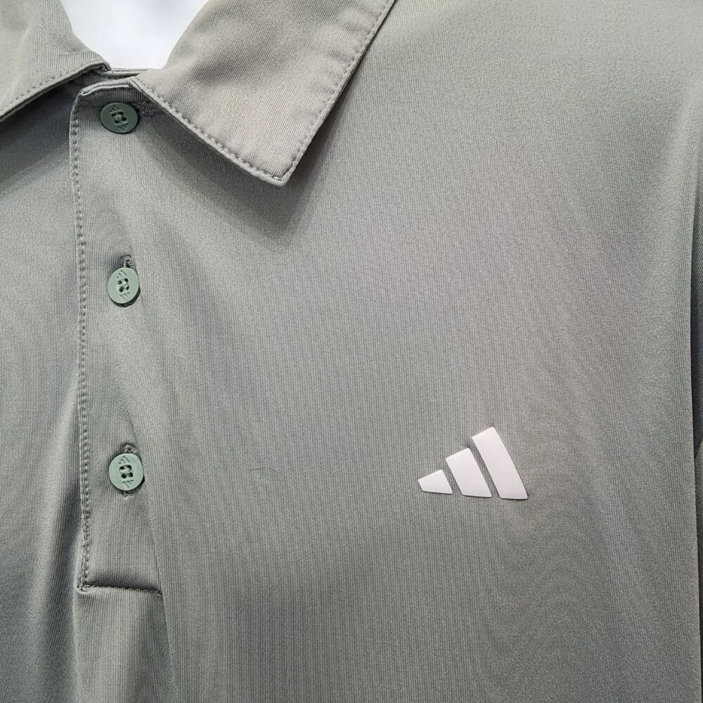 Adidas Performance Polo Shirt Mens XL Green Golf Short Sleeve Casual Work JJ01